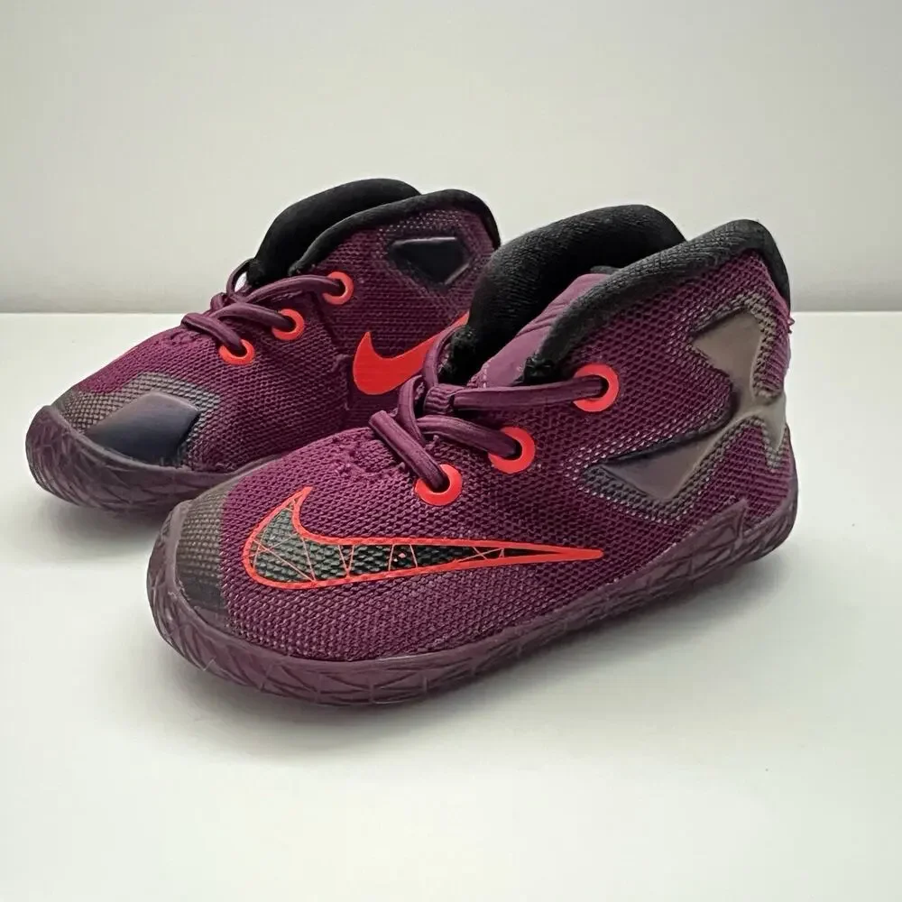 Nike Lebron Xiii 808712 500 Infant 4C Purple Baby Basketball Shoes Crib Sneakers